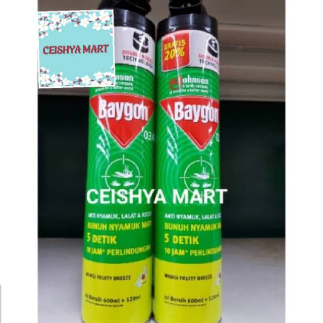 Baygon Fruity Breeze 600+120 ml