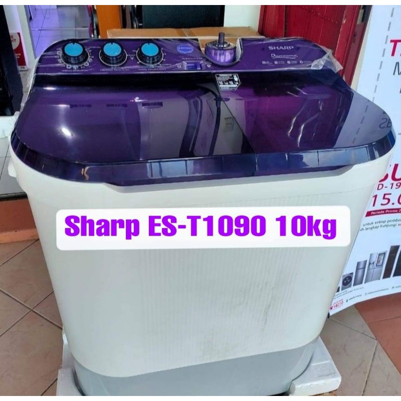 Mesin Cuci Sharp ES-T1090 10kg (2 Tabung)