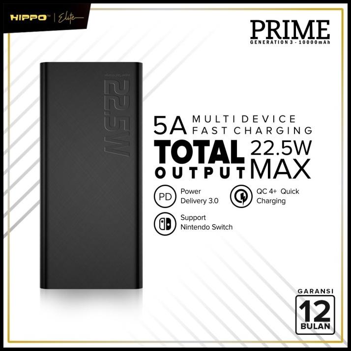 Hippo Elite Powerbank Prime Gen 3 10.000Mah
