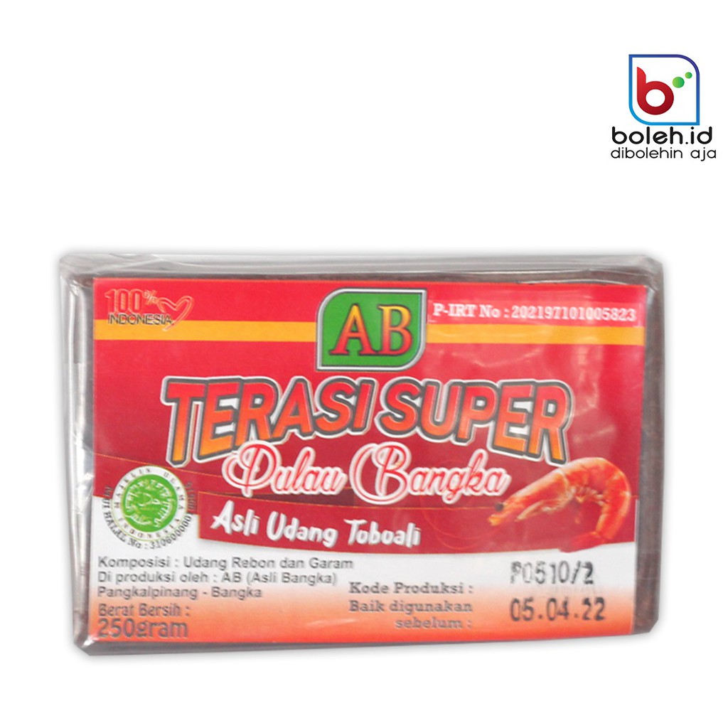 

Terasi Super AB Terasi Asli Udang Toboali Bangka