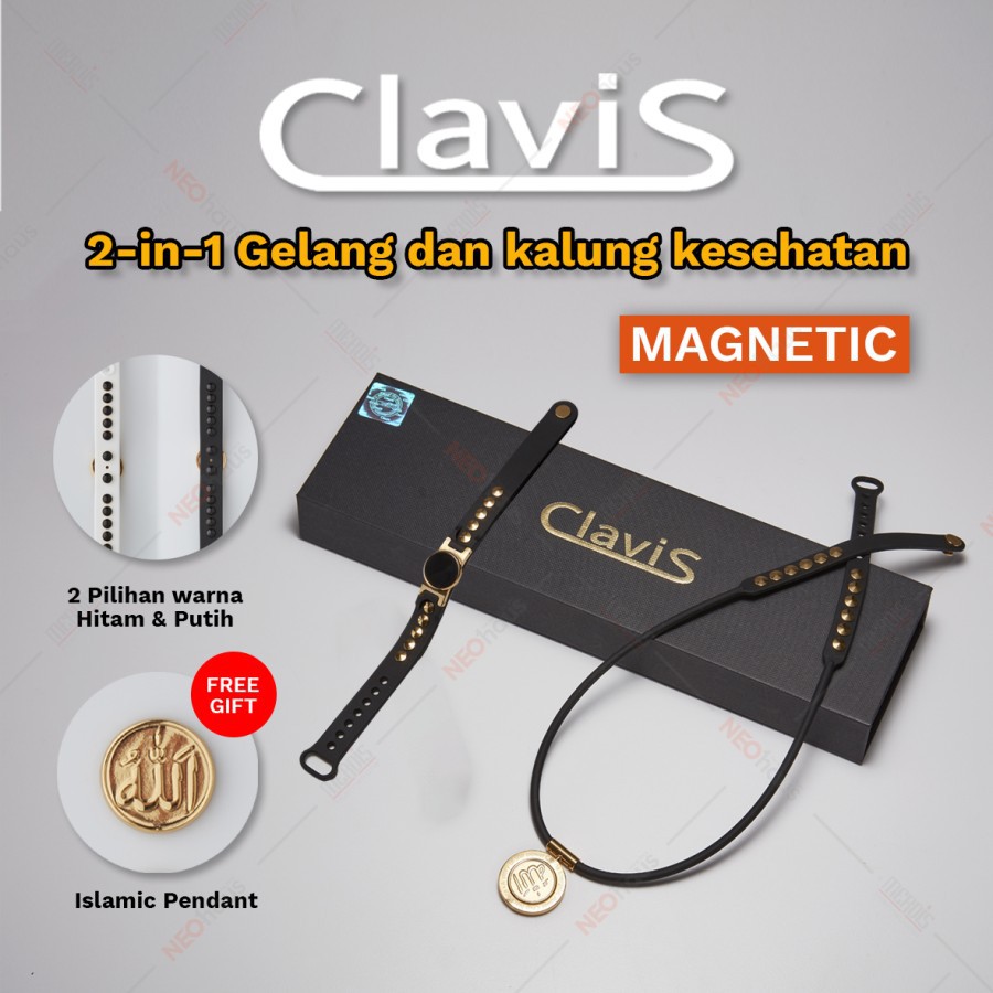 Gelang & Kalung Kesehatan CLAVIS 2-in-1 -By Neohaus Original Korea