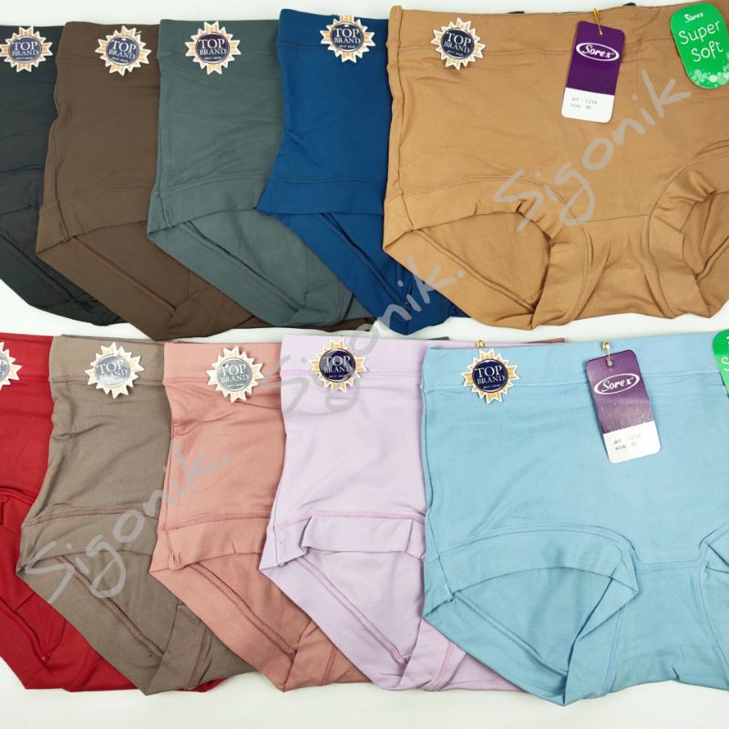 Original CD Celana Dalam Wanita Sorex 1238 M L EL QL SUPER SOFT Premium Big Size Lembut