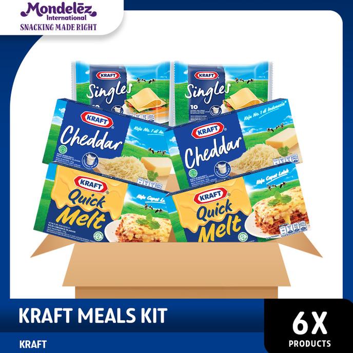 

(BISA COD) Kraft Keju Meals Kit - 6 pack TERLENGKAP Kode 1129