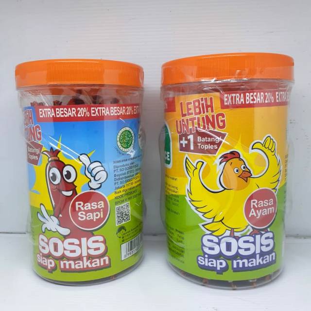 

Sosis sonice sosis siap makan toples isi 24+1