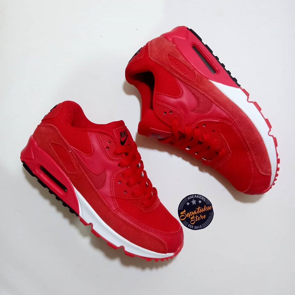 red and white air max 90