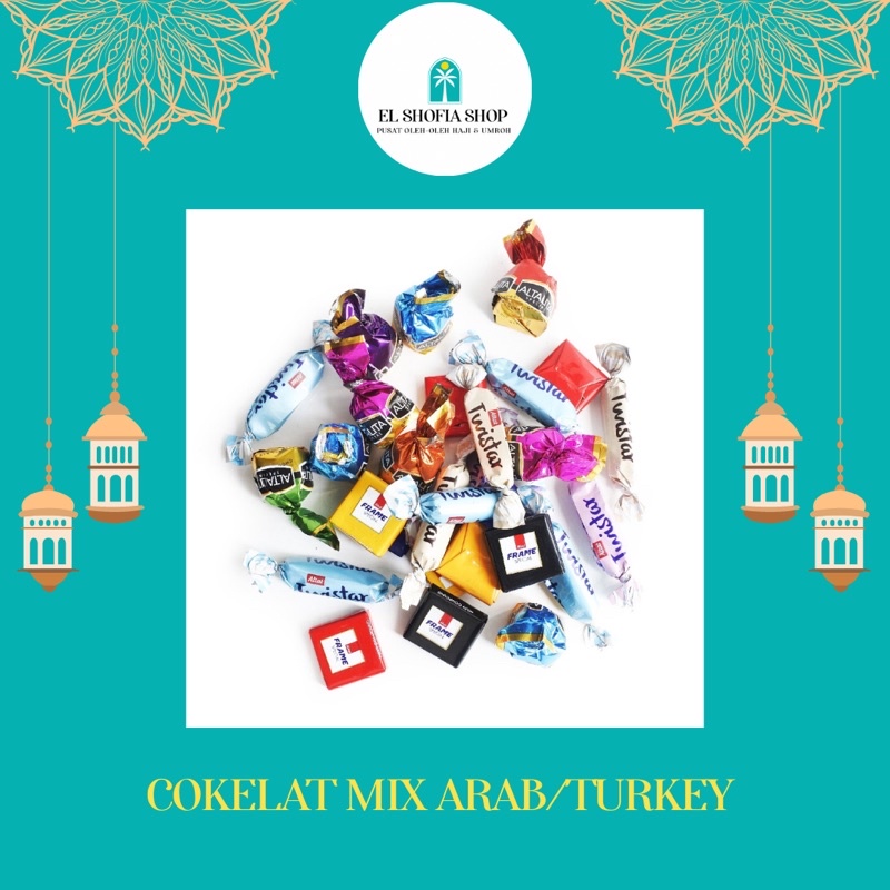 Cokelat Arab Turkey Mix 1Kg | Cokelat Arab Turkey Mix 500Gram | Cokelat Arab Turkey Mix 250Gram
