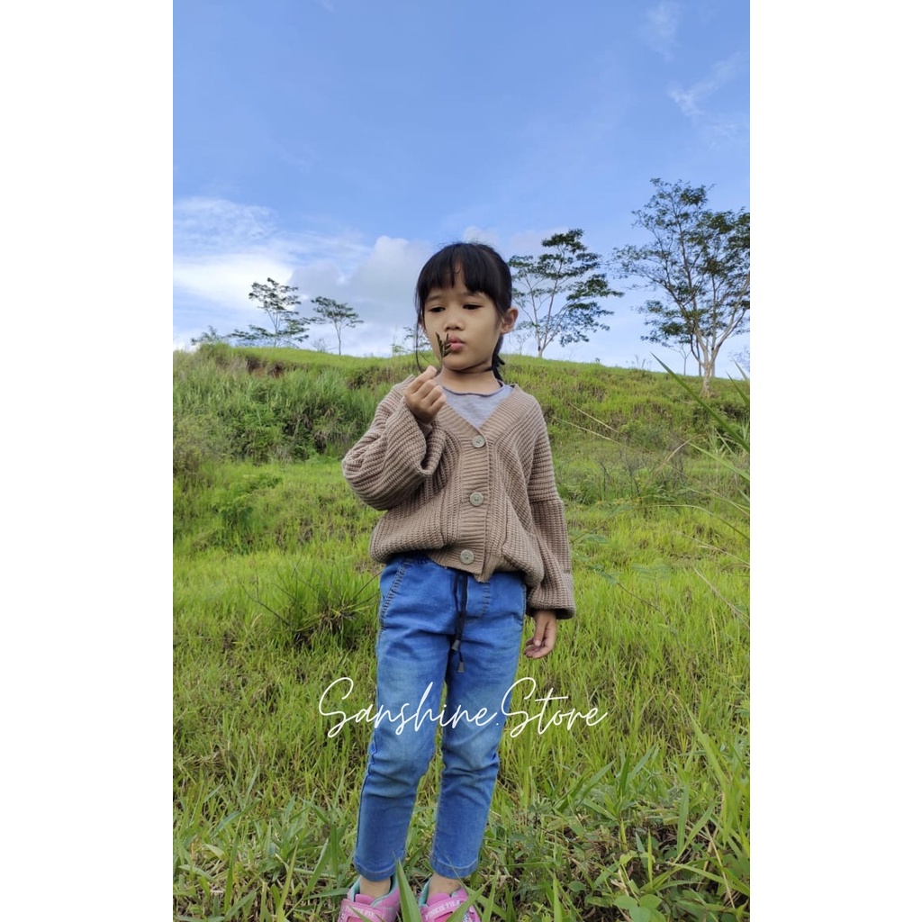 CARDIGAN RAJUT ANAK PEREMPUAN PREMIUM TEBAL