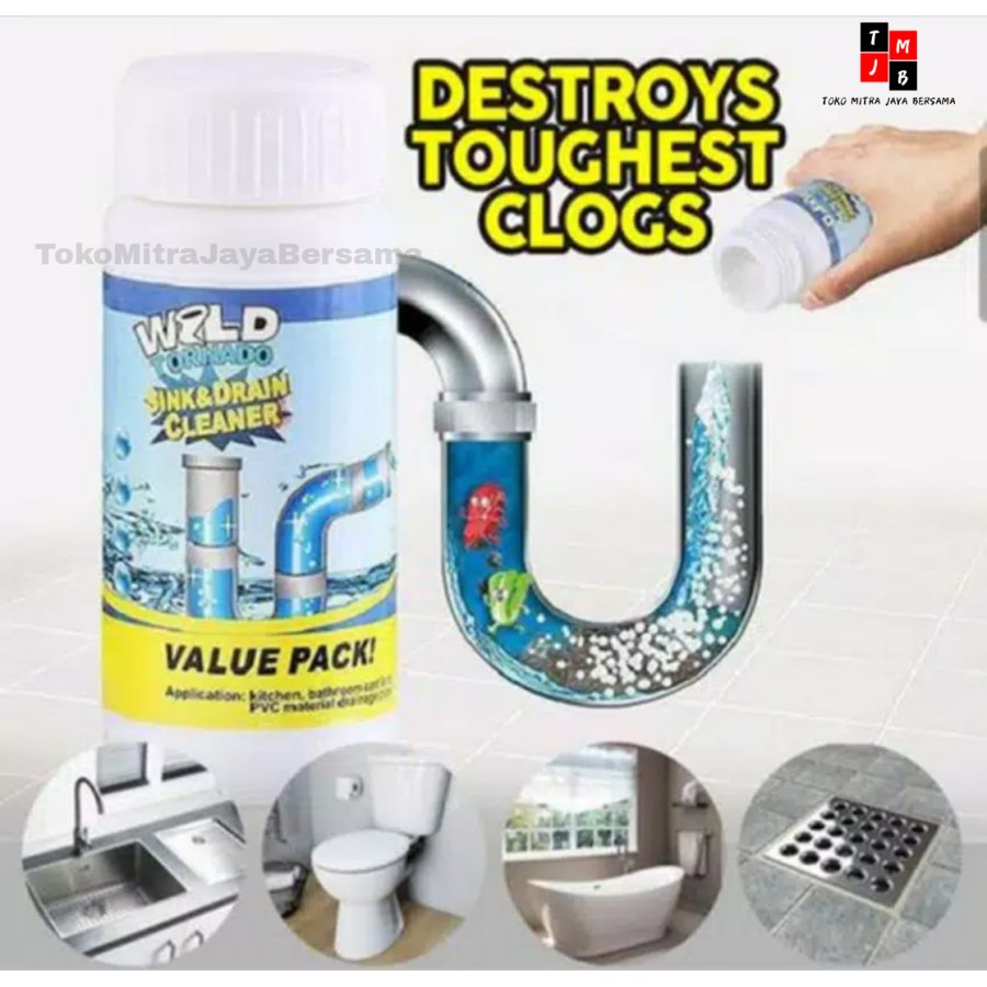 WILD TORNADO SINK AND DRAIN CLEANER ANTI SUMBAT - 110g - WILD TORNADO