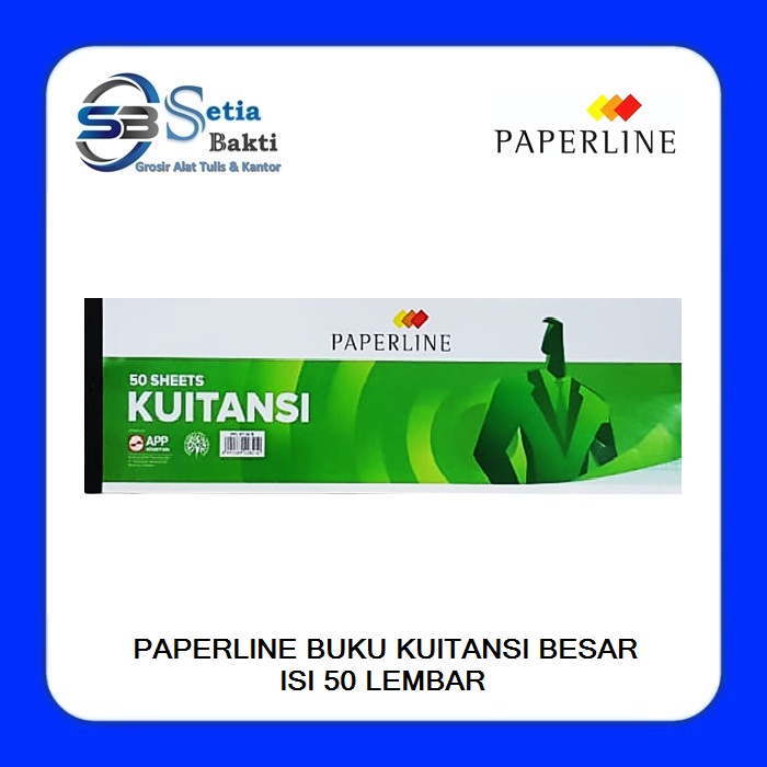 

PAPERLINE Kuitansi - Buku Kwitansi Besar Isi 50 Lembar - 1 Pcs