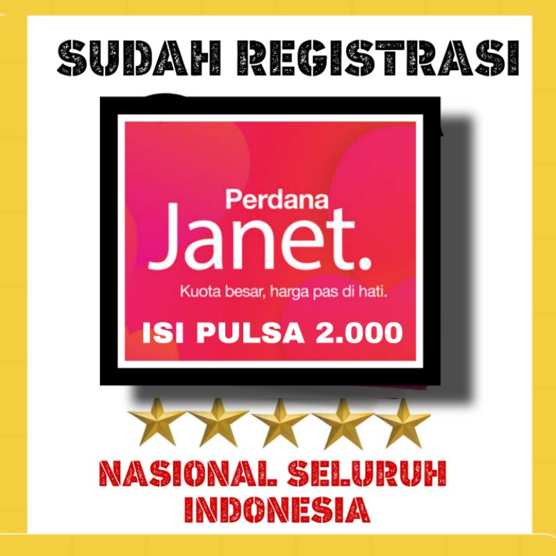 Perdana 3/three/Tri janet isi pulsa 2000 sudah registrasi tinggal pakai