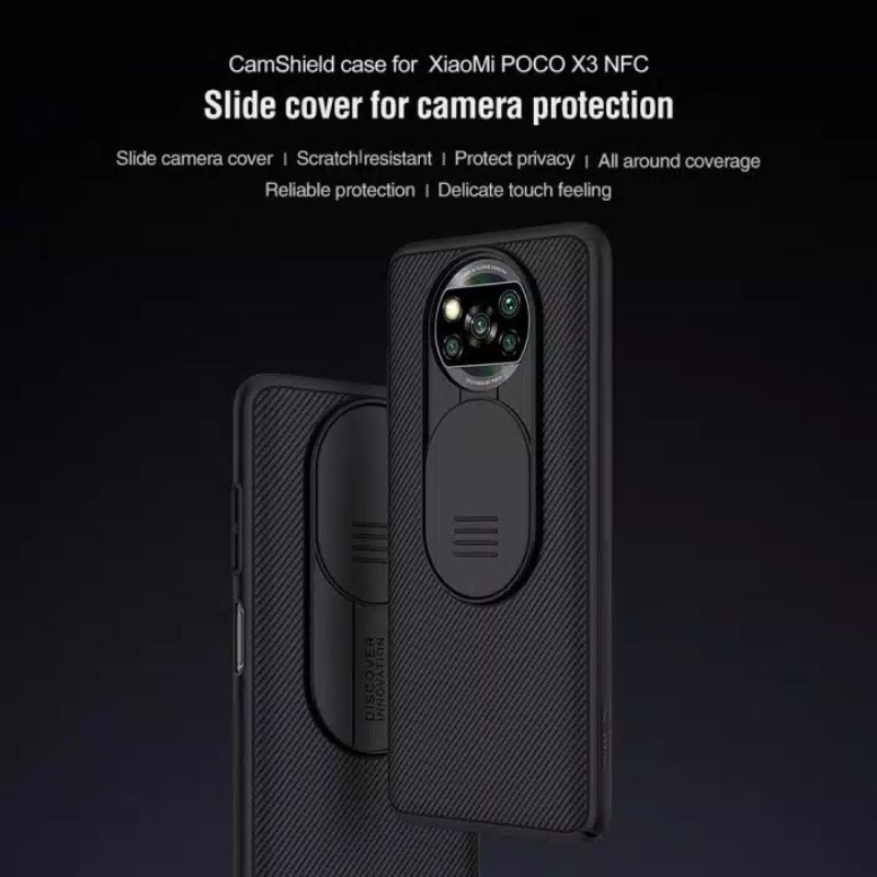 Xiaomi Redmi Poco X3 Poco F3 Poco M3 Hard Case Nilkin Nillkin Camshield Series