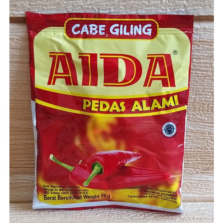 ✔MURAH Aida Cabe Giling 25gr / Cabe Bubuk / Cabai Bubuk