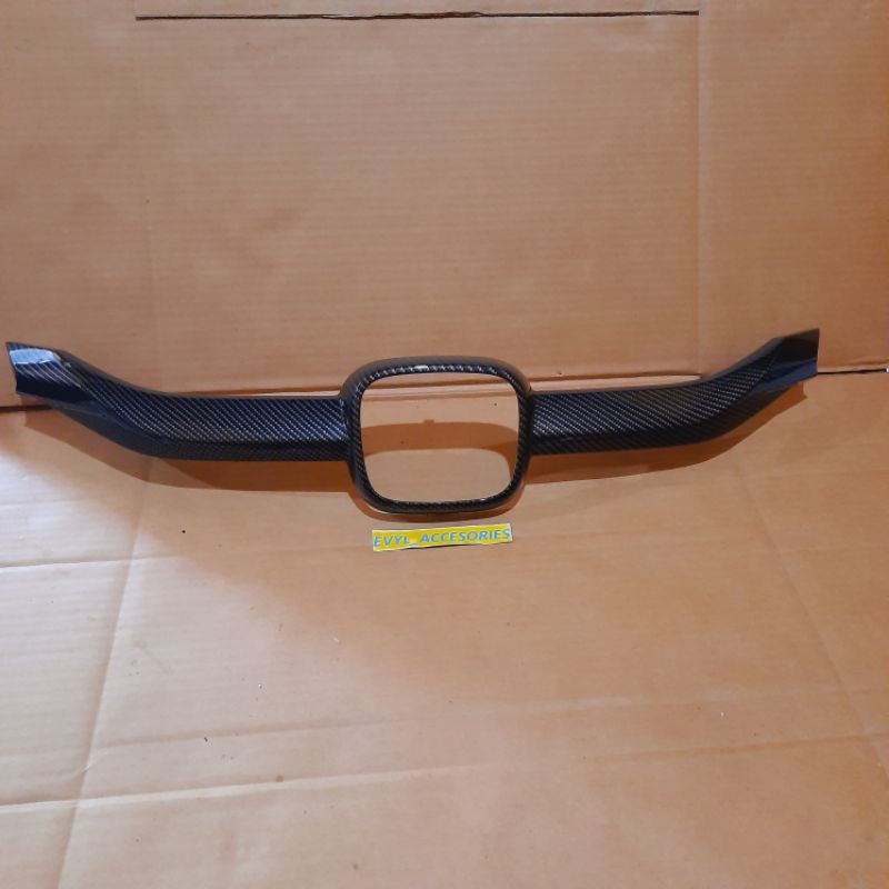 LIST GRILL GRIL HOOD MOLDING CARBON NEW HONDA BRIO SATYA BRIO RS ORI