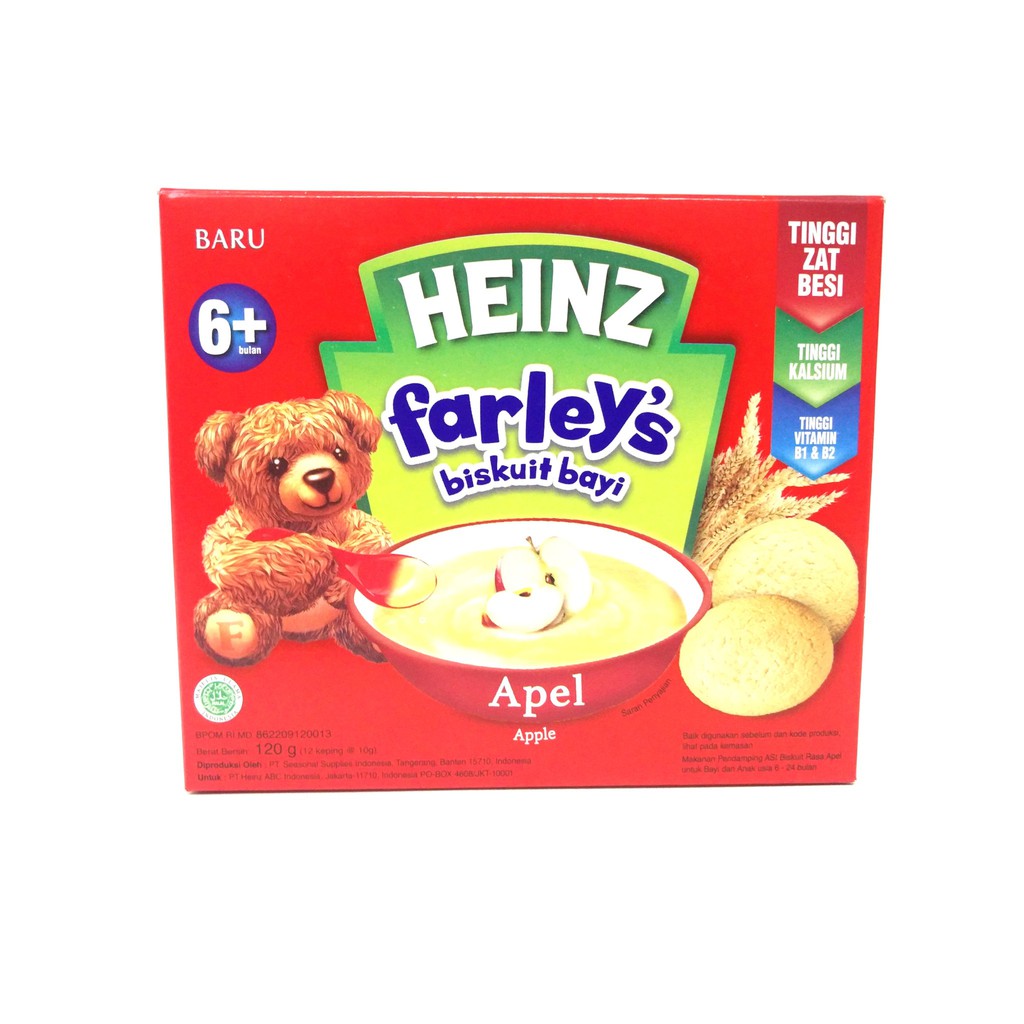 Heinz Farley's Biskuit Bayi 120gr | Heinz Farley Biskuit Farley Snack Bayi 120 gr Cemilan Bayi Camilan Anak