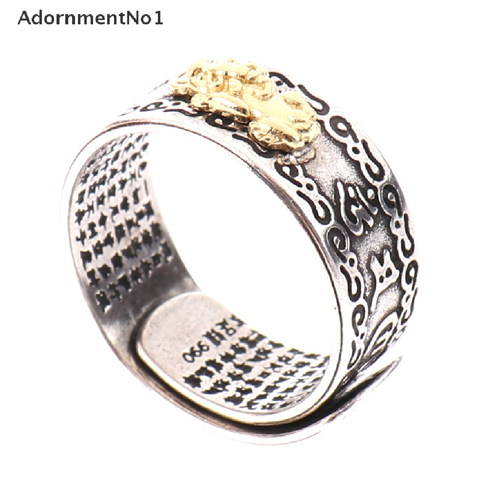 (AdornmentNo1) Cincin Mantra Mantra Feng Shui Pixiu Mantra Adjustable