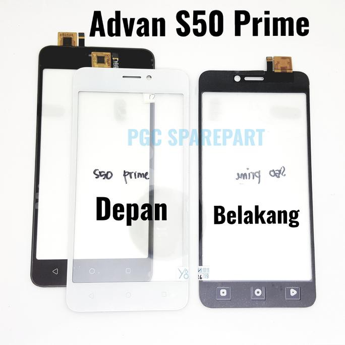 TOUCHSCREEN ORIGINAL TOUCHSCREEN ADVAN S50 PRIME KACA LAYAR SENTUH - HITAM TOUCHSCREEN FULL