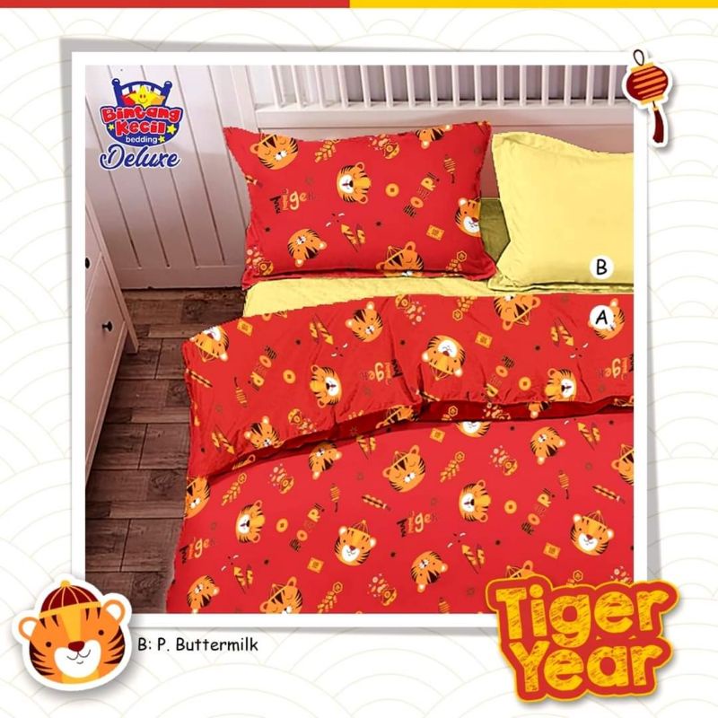 ✨RUMAH SPREI MEDAN✨ ✔NEW‼ SPREI IMLEK KATUN STAR TIGER YEAR 2022/SPREI SINCIA TIGER/SPREI CHINESE NE