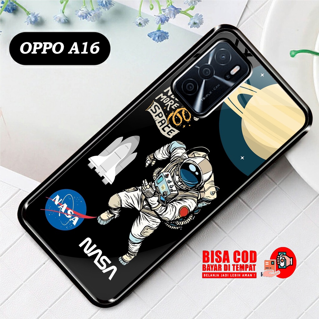SRC - Case OPPO A16 Motif starwars x nasa Casing Hardcase Glossy 2D Terbaru Silikon Softcase Aero ca