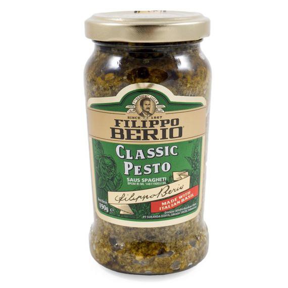 

Terbatas - Filippo Berio Classic Pesto 190Gr - Pasta Sauce Italian Basil