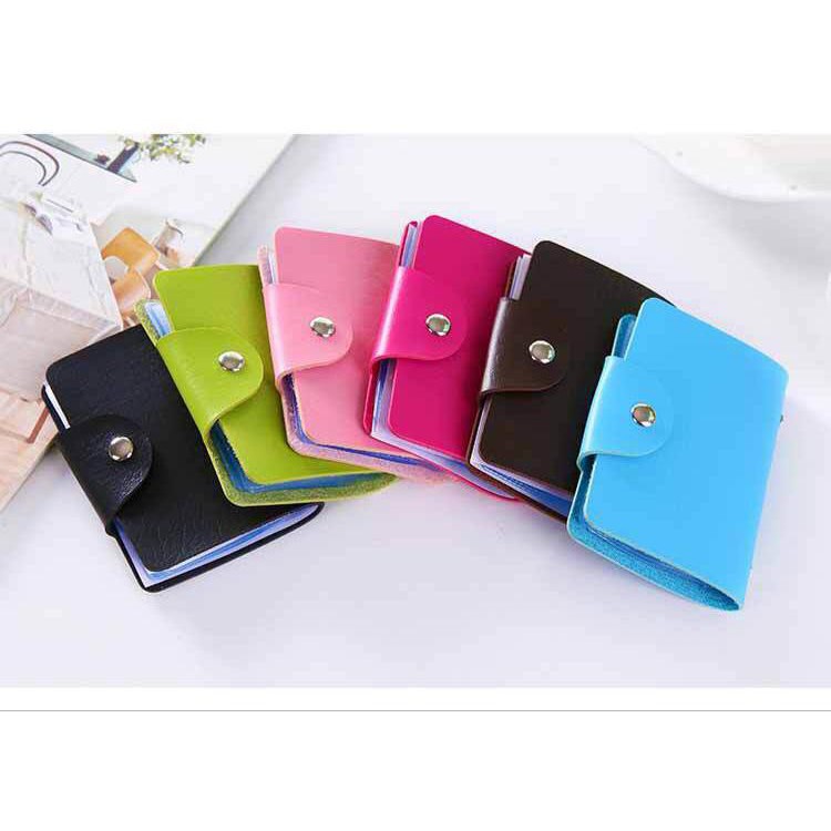 MurmerOfficial D016 Dompet Kulit Kartu Mini Tempat Card Holder Wanita Import Murah