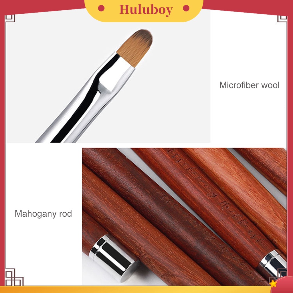 Huluboy Huluboy♡ Brush Liner Kuku Ultra Tipis Gagang Ergonomis Reusable Untuk Nail Art / Manicure