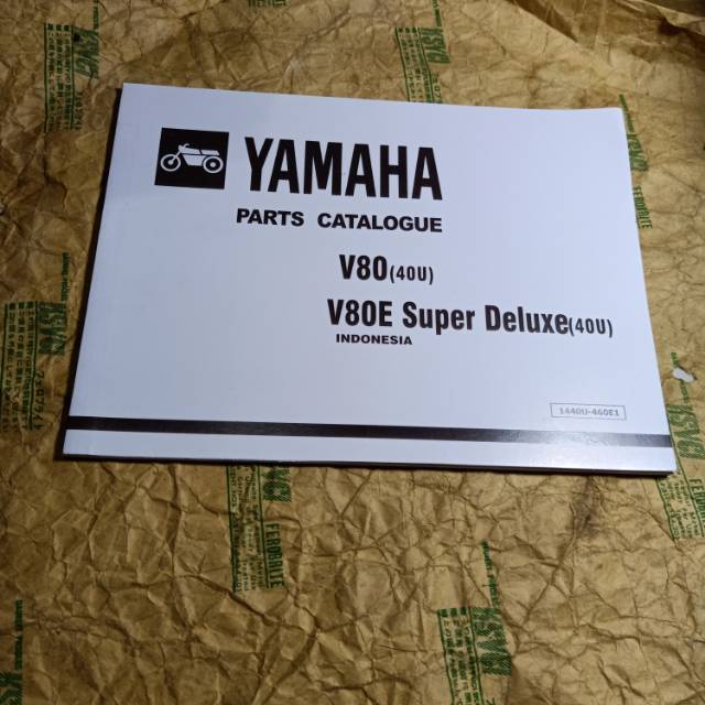 Buku part catalog Yamaha V80 robot