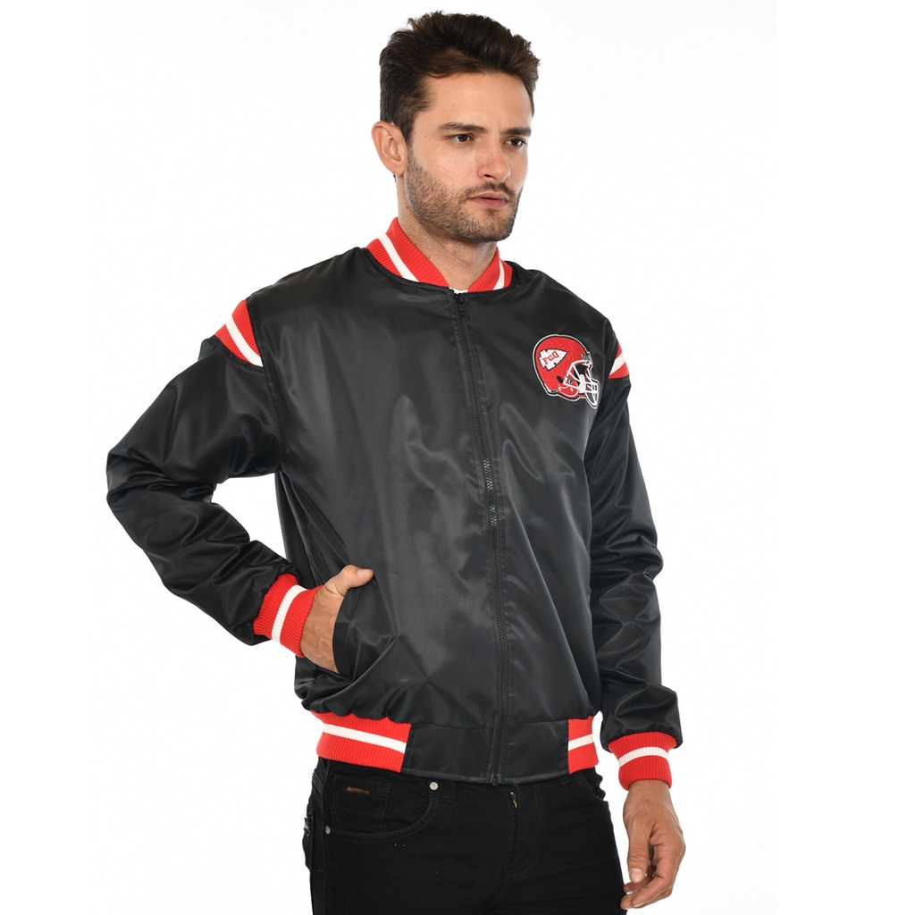 Follback Bomber NFL Jacket Redstrike - Bomber Jaket