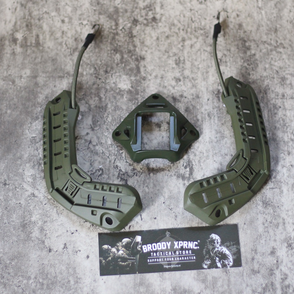 BROODY - Rell Helm Grenn Tactical / Helmet Custom Balistik dan Airsoft