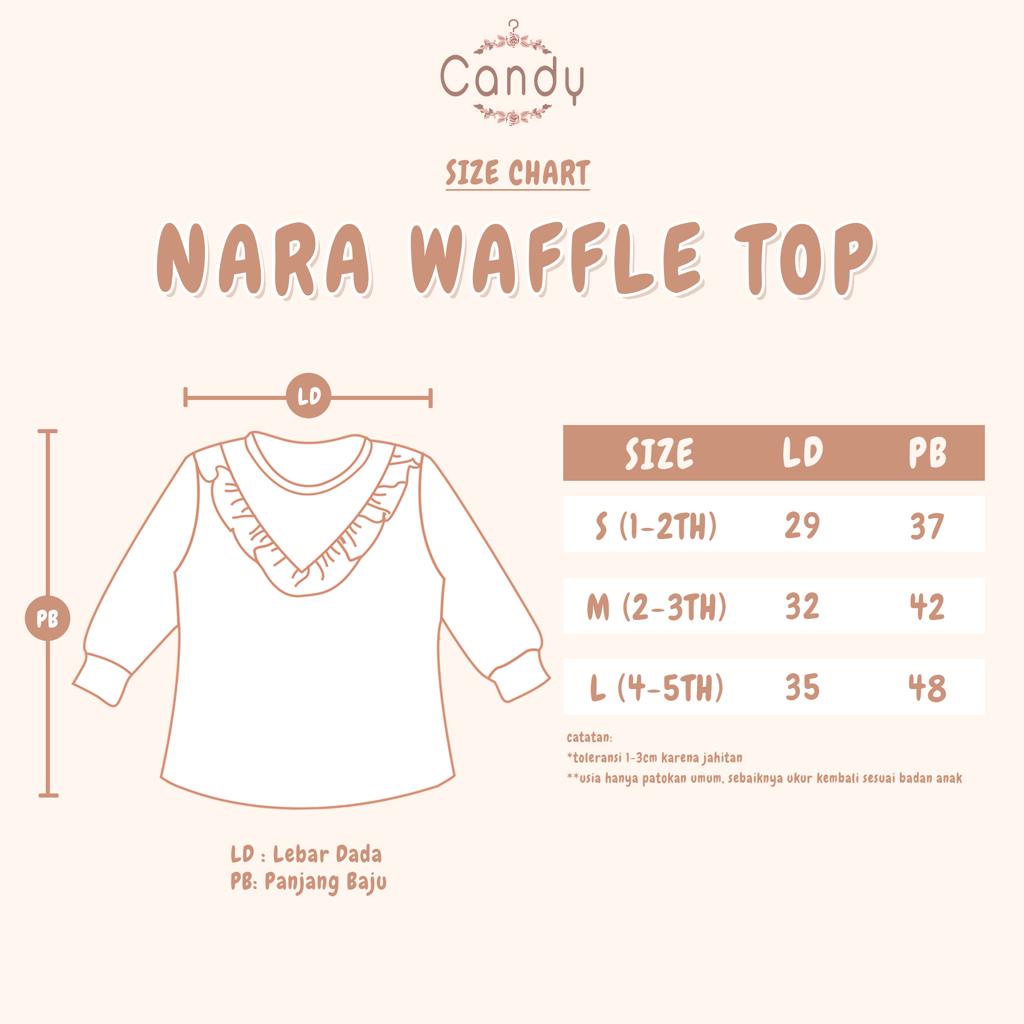 ATASAN ANAK LENGAN PANJANG RUFFLE NARA TOP 1-5 TAHUN