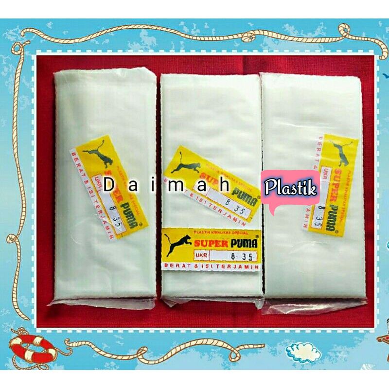 Plastik PE 8 X 35, Plastik Pe Super Puma 8x35, Plastik Es Batu Panjang 8 X 35