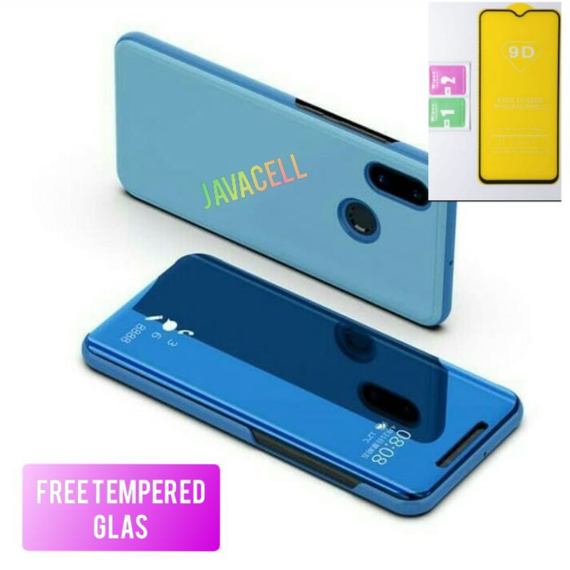 Flip miror case vivo z1 pro clear view standing vivo z1pro miror case