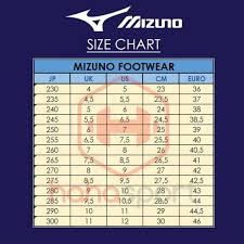 mizuno size chart