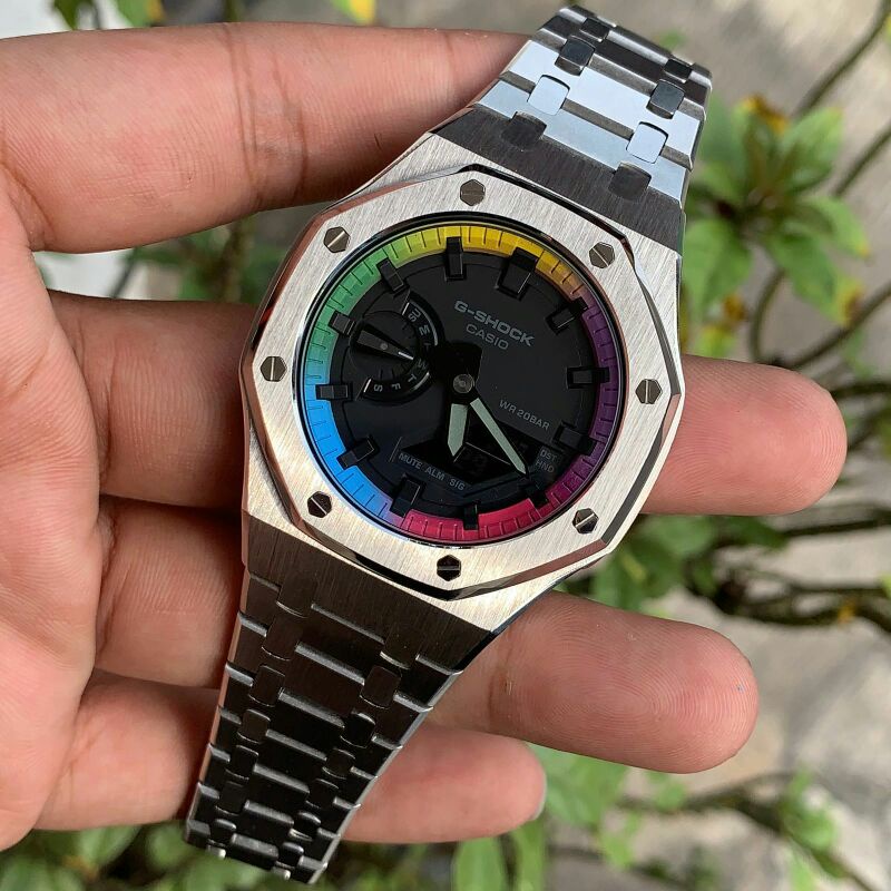 Casio g-shock ga2100 custom strap dan bezel original