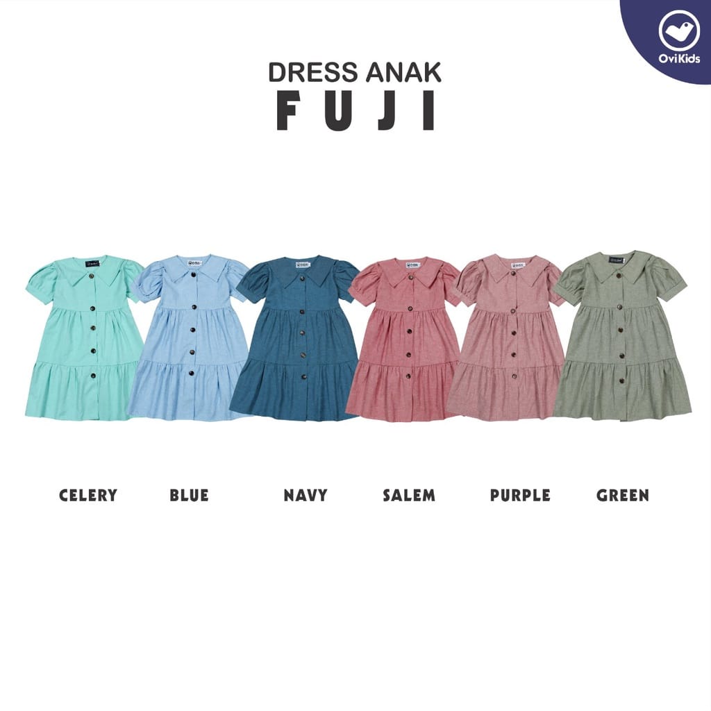 Dress FUJI Dress anak perempuan dress bayi dress anak 1-7 Tahun