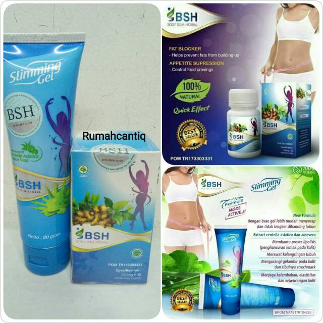 PAKET PELANGSING LENGKAP BSH (SLIM GEL + KAPSUL)