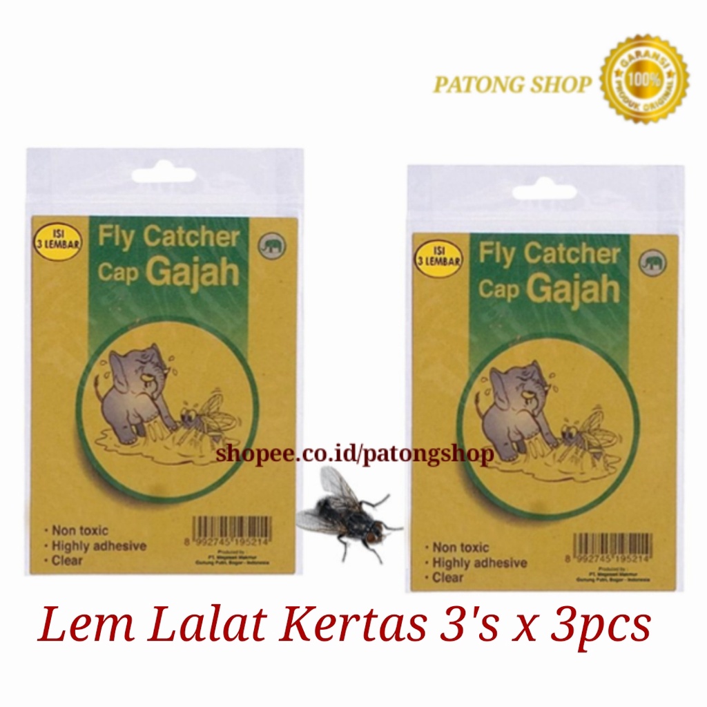 Lem Lalat Stick &amp; Kertas Cap Gajah - perangkap Lalat