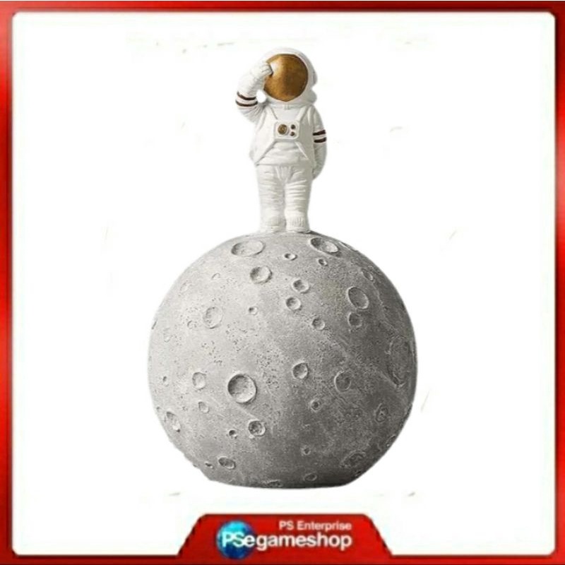 Astronaut Piggy Bank – On The Moon/ Pajangan Dekorasi Lampu Tidur Celengan