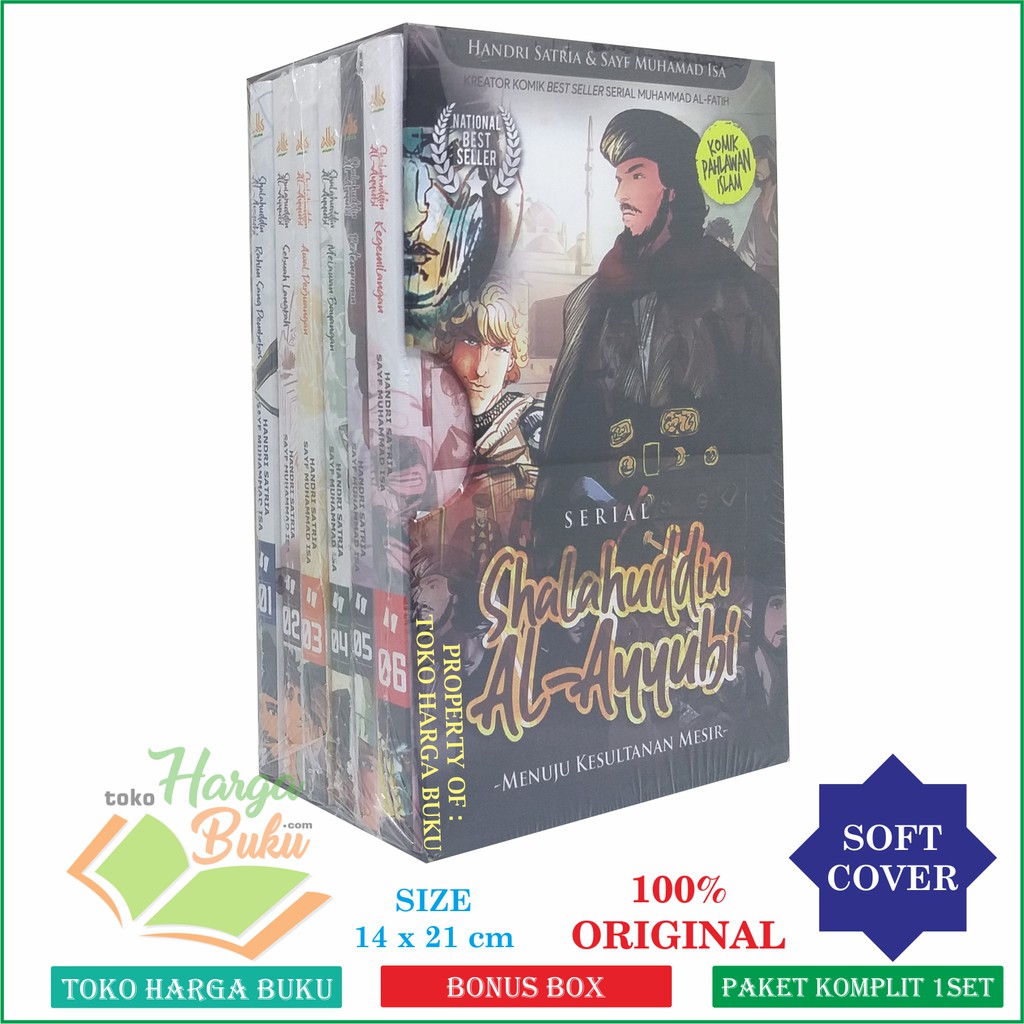 Foto Komik Shalahuddin Al-Ayyubi BOX Komplit 1Set Jilid 1 2 3 4 5 6 Buku Anak Pahlawan Islam Salsabila Pustaka Al-Kautsar
