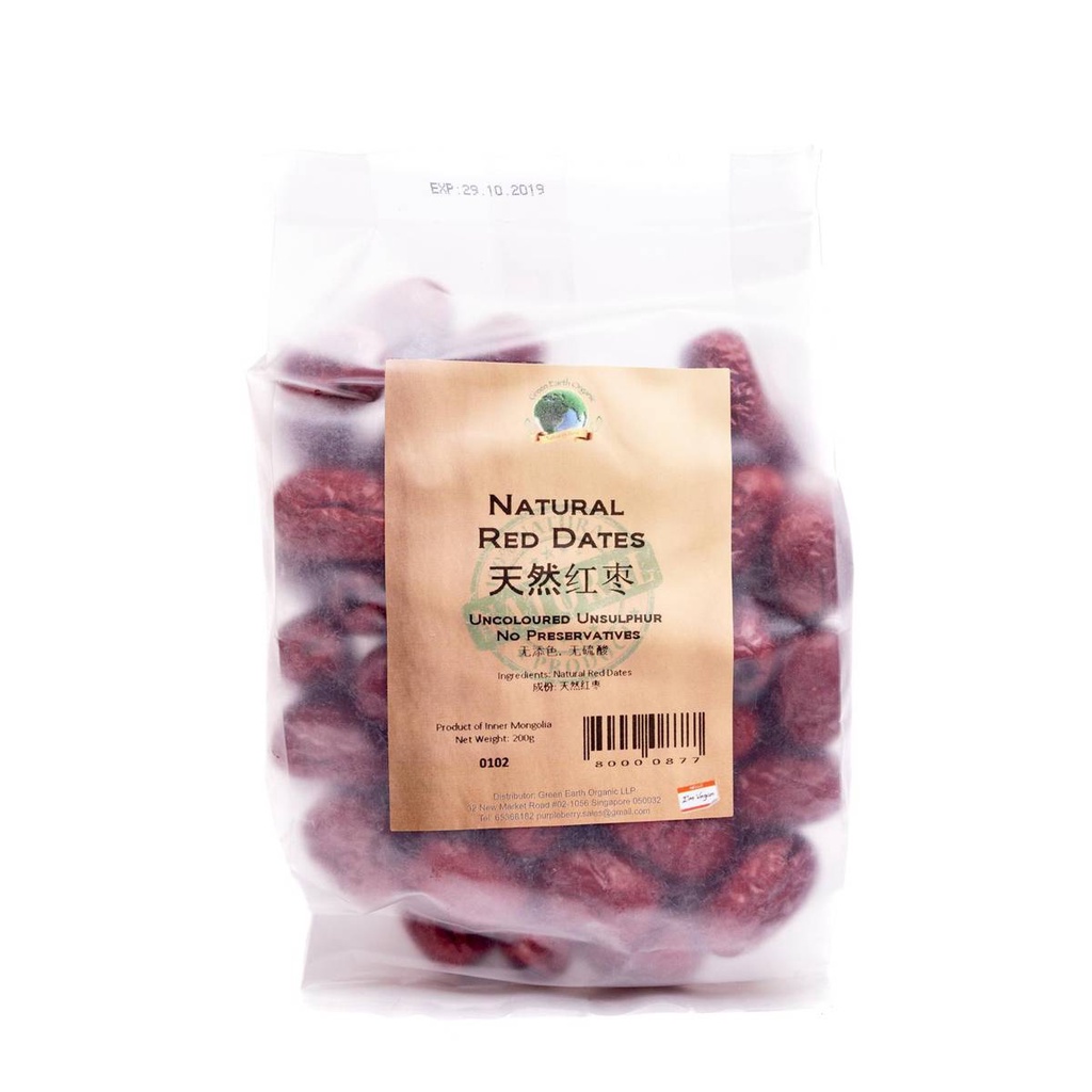 

Green Earth Red Dates 200g