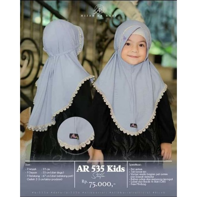hijab kerudung anak bagus AR535 Arrafi