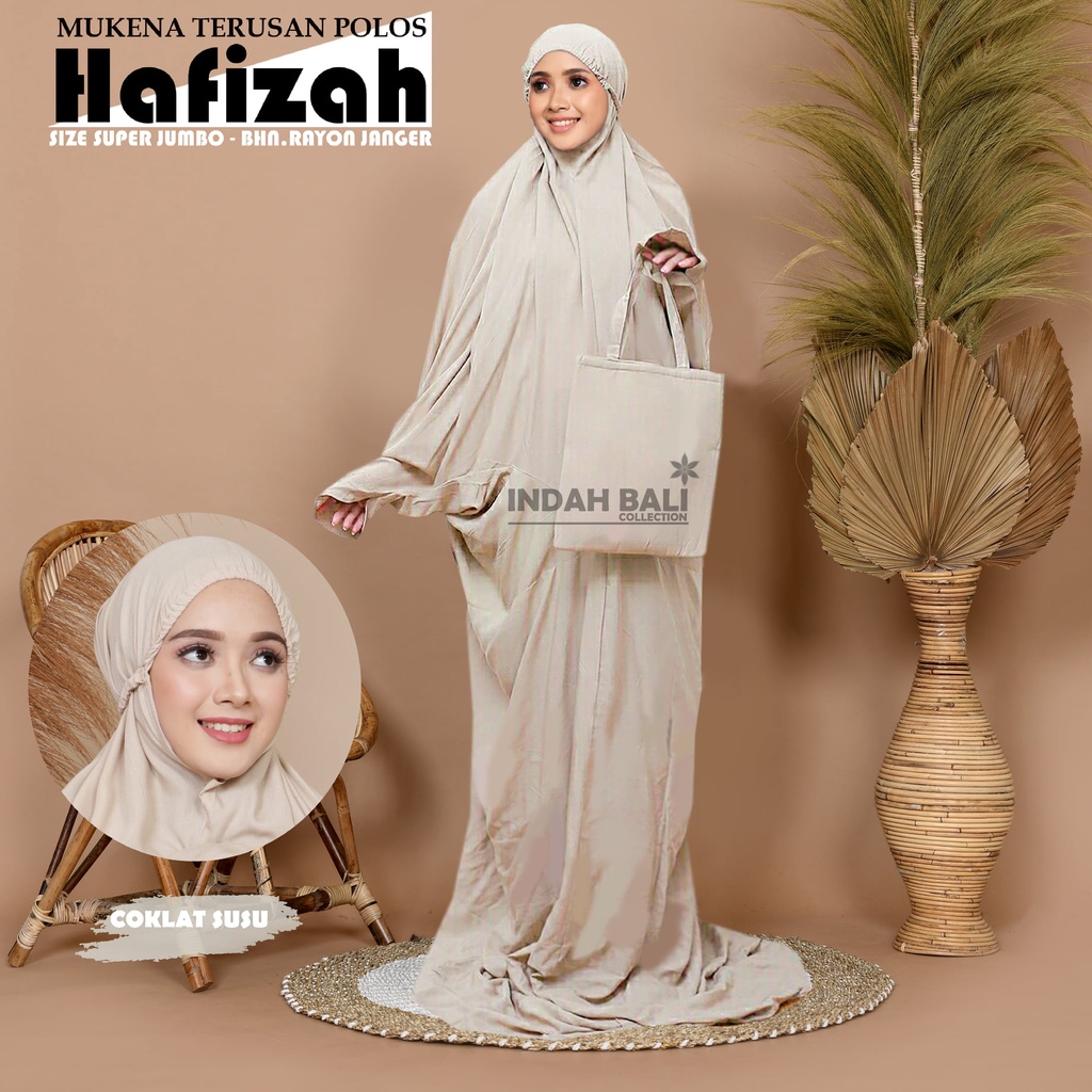 Mukena Bali Terusan (Abaya) Polos Super jumbo