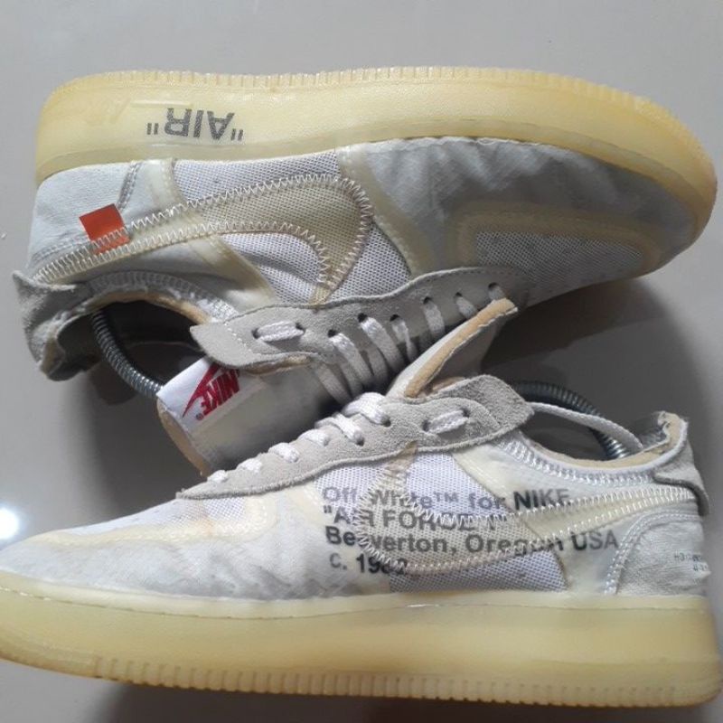 NIKE AIR FORCE 1 COLLAB OFF WHITE SECOND ORIGINAL MURAH BERKUALITAS