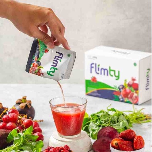 FLIMTY FIBER DRINK SUPLEMEN Diet Pelangsing dan Detox Halal dan BPOM