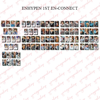 [READY / SET] ENHYPEN EN - CONNECT ENHY PHOTOCARD FAN MADE UNOFFICIAL BENEFIT YANGPASHOP JAY SUNGHOO