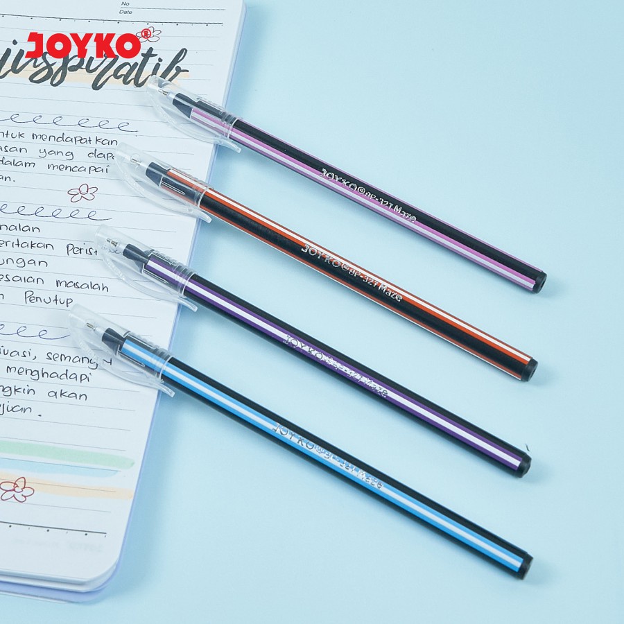 

Alat Tulis Sekolah / Kantor - Pulpen Lilin Merek Joyko BP-327 Maze 0.7mm - Harga per Pcs