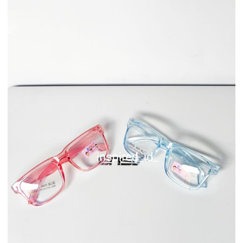 Kacamata Anak Anti Radiasi Lensa Anti Blue Frame Transparan-6