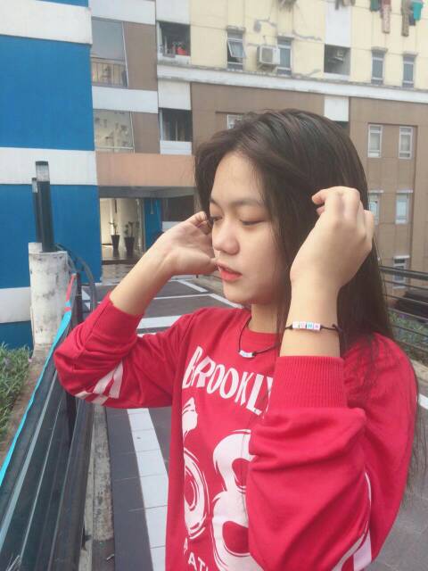 Paket Kalung dan Gelang Nama White Candy Series | Necklace and Bracelet Custom