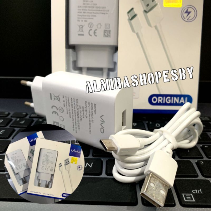 CHARGER CASAN FAST CHARGER TYPE C X50 X50 PRO X60 X60 PRO TYPE C  FLASH CHARGE 2.0 ORIGINAL by Vivo 