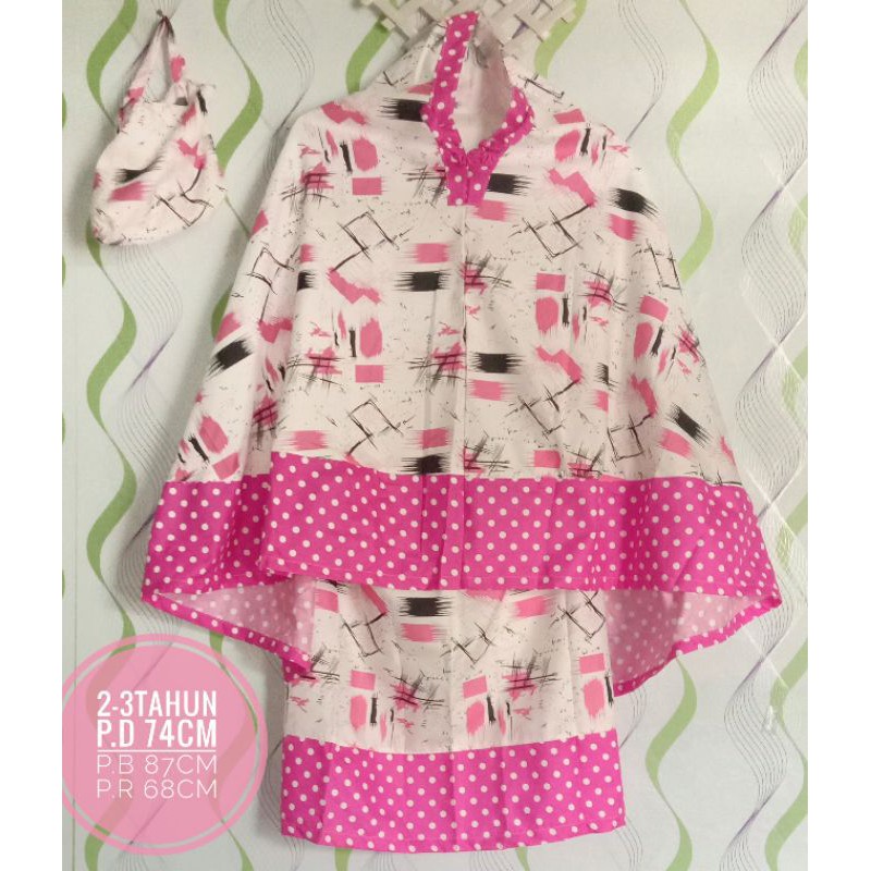 Mukena Anak 2-5tahun/Mukena Balita/Mukena karakter