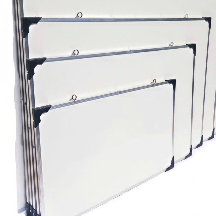 

Update! Papan Tulis Ukuran 60X80/Papan White Board/Papan Tulis/ dua sisi spidol dan kapur 売
